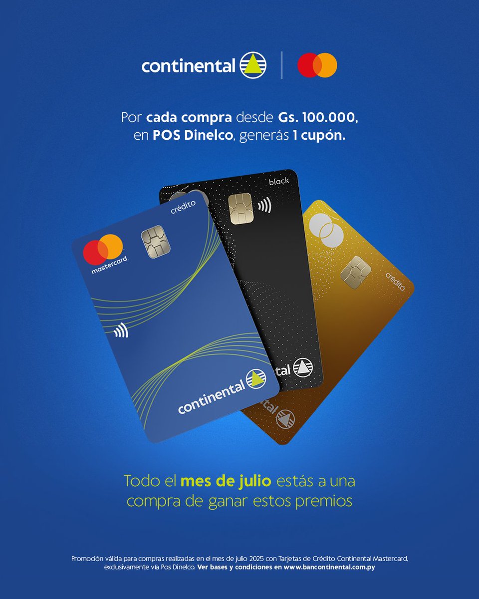 Julio se celebra ¡a lo grande! 🎁
Mencioná a ese amigo al que capaz le regalás el premio… si se porta bien 😉

Conocé más en bancontinental.com.py