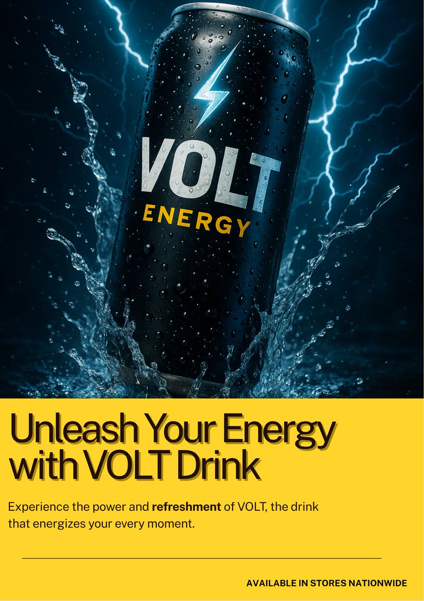 Oluwademil3397's tweet image. When energy matters, VOLT delivers.
Power through every moment and keep winning.
Day 22/30 ⚡💥
#DesignInspo #CreativeFlow #DailyDesigns #DesignChallenge