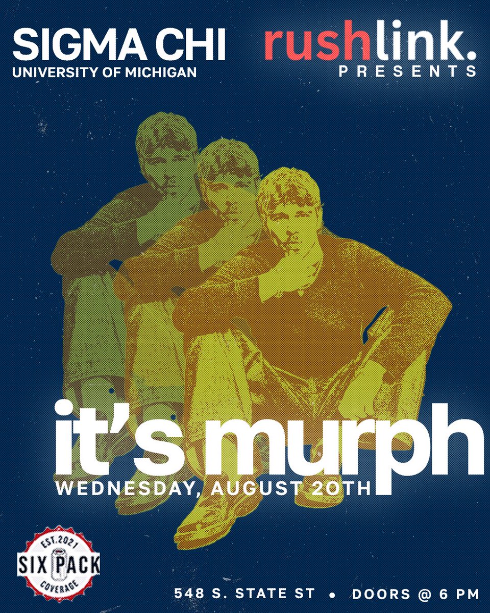 therushlink's tweet image. Did you even do Welcome Week right if you’re not seeing it's murph?
Tag the friend who’s coming with. Link in bio 👀