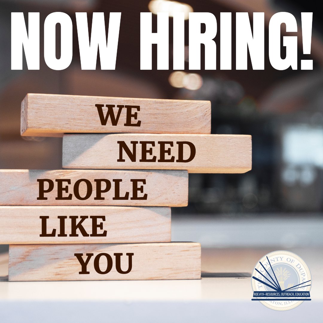 READY FOR A NEW ADVENTURE? We're hiring a 6-12 teacher for our alternative school AND a compensation/benefits specialist. More info here:

applitrack.com/dupage/onlinea…