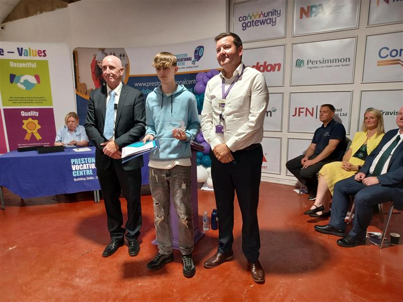 The award for the Best All Round Ability Award, Sponsored by Community Gateway goes to Jason Davies Halford.

Jason has a strong natural ability across all trades. His   eagerness to learn and develop new skills makes him a standout all-rounder.

#PVCAwards2025