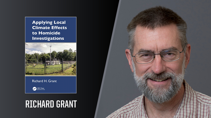 PurdueAg's tweet image. Professor emeritus of @PurdueAgronomy and agro-micrometeorology Richard Grant's new book explores the concepts behind using local climate and weather records to enhance understanding of criminal cases. purdue.edu/newsroom/purdu…