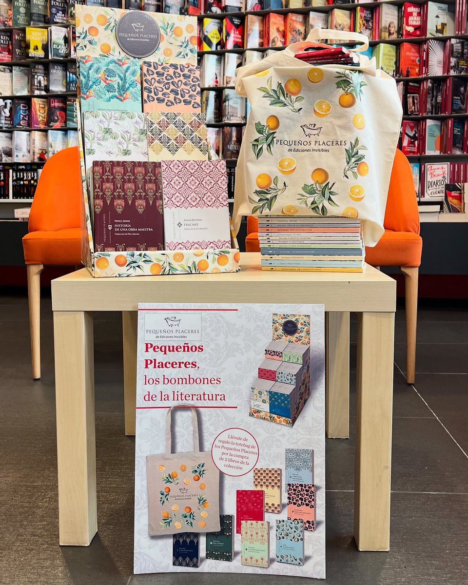 Oletvm's tweet image. Pequeños placeres, los bombones de la literatura, una selección de novelas cortas de los grandes autores de la literatura, para lectores con poco tiempo.
Llévate de regalo la totebag, con el diseño de “Una Villa en Florencia” 🍊por la compra de 2 libros de la colección.