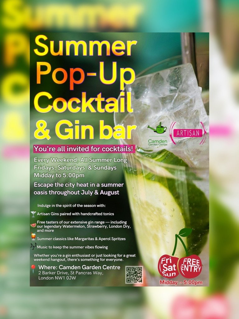 We are proud to welcome @artisan_casks &amp; their #summerpopup #cocktail #bar – joining forces with us for you to enjoy a tipple on the Terrace – Fri, Sat, Sun 12 til 5 through July &amp; August • Artisan Gins • legendary flavours • summer classic cocktails 
#gardencentre #since1983