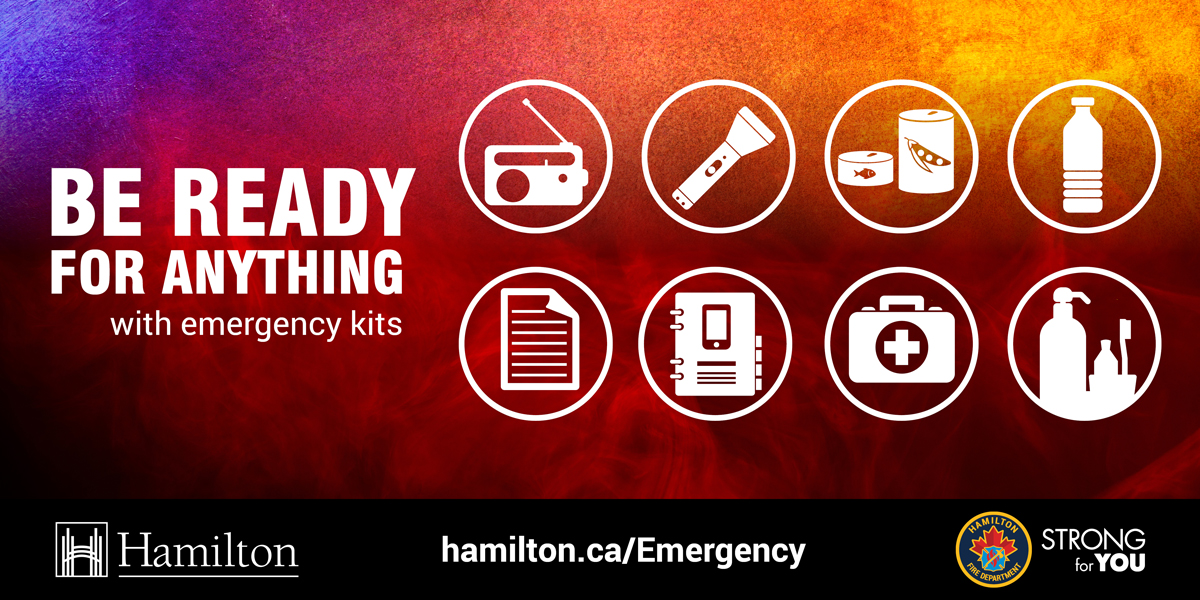 A vehicle emergency kit can help keep you and your loved ones safe while travelling this summer. Include items such as booster cables, a flashlight, emergency flares and a first aid kit.  For more info on what to put in your vehicle emergency kit visit hamilton.ca/BeforeAnEmerge…