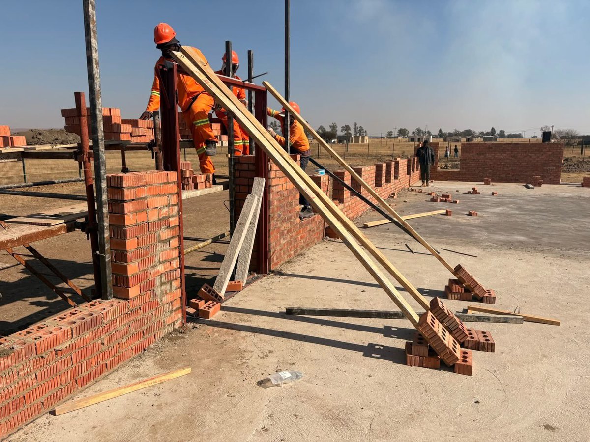 DannhauserMuni's tweet photo. SITE VISIT | WARD 11 COMMUNITY HALL
Cllr Nzuza, Dir. Gcabashe & officials visited the Ward 11 Community Hall site as part of infrastructure oversight.
The hall will serve as a vital hub for events, youth programmes & public meetings.
#Dannhauser #Community #ServiceDeliveryI https://t.co/PaNLkWBsB6