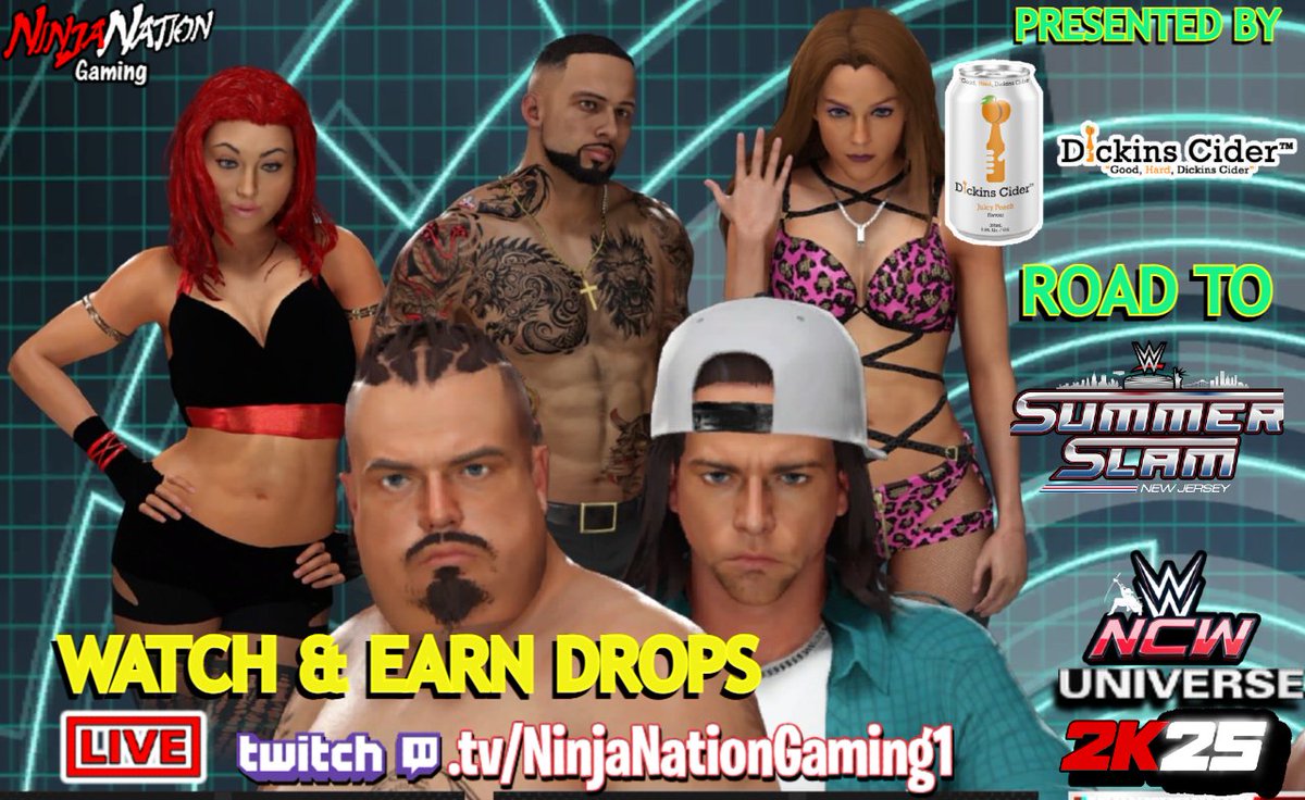 GOOD MORNING EVERYONE!
TIME TO EARN MORE DROPS!
SPECIAL EARLY STREAM INCOMING! 
Making edits to characters, adding moves &amp; having  some fun matches while we earn some more drops!
JOIN US LIVE RIGHT NOW ON #WWE2k25
Bring some good vibes
🔴👉twitch.tv/ninjanationgam…
#wrestling #WWE