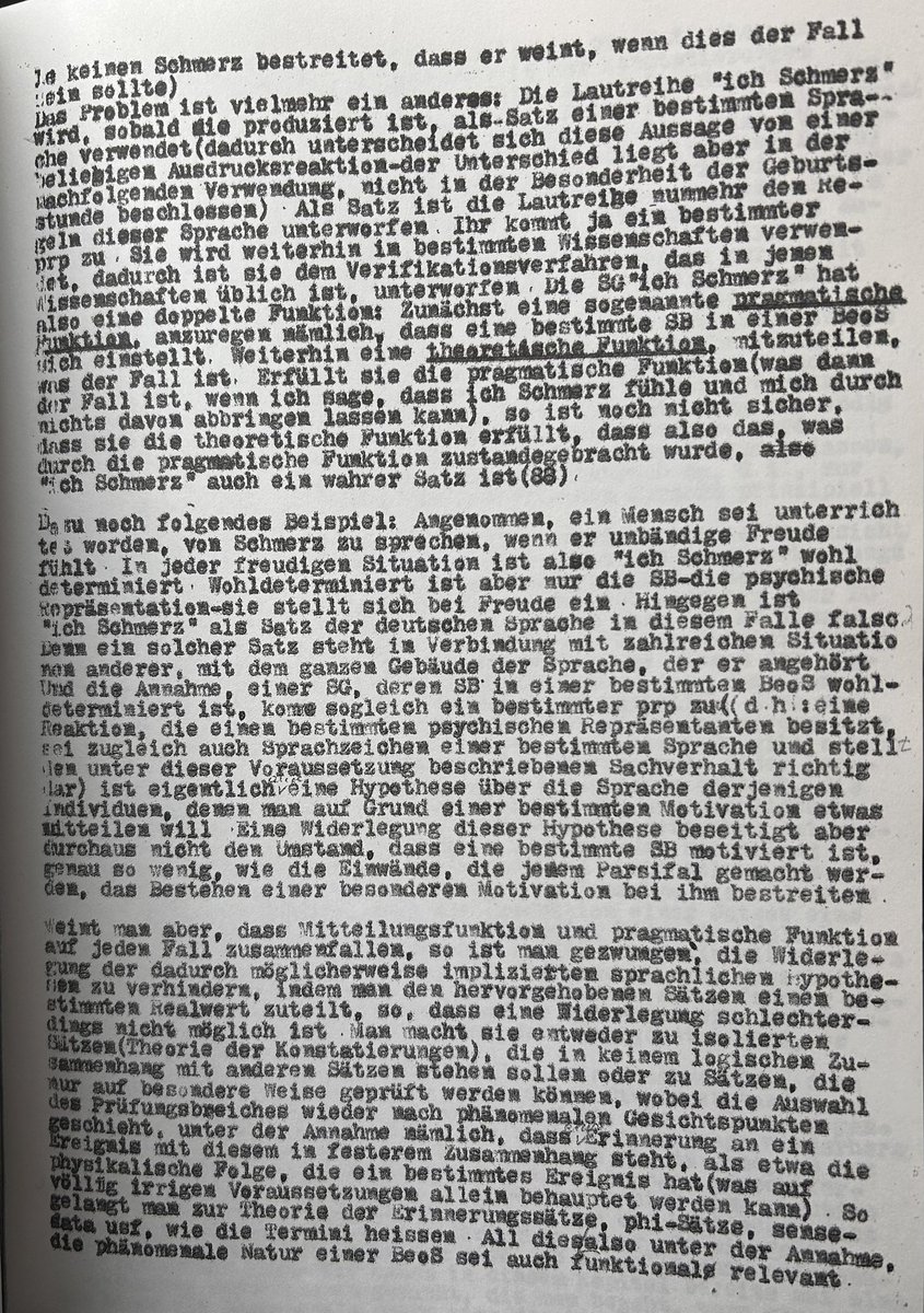 SprachPhilo's tweet image. LOB DER #LESBARKEIT
Aus der #Dissertation von Paul #Feyerabend über die Theorie der Basissätze, Universität #Wien, 1951
Das ist natürlich auch ein genialer Trick: Schreibe Deine Dissertation schon mal optisch so, dass sie komplett unleserlich ist.
Ob das Feyerabend als…