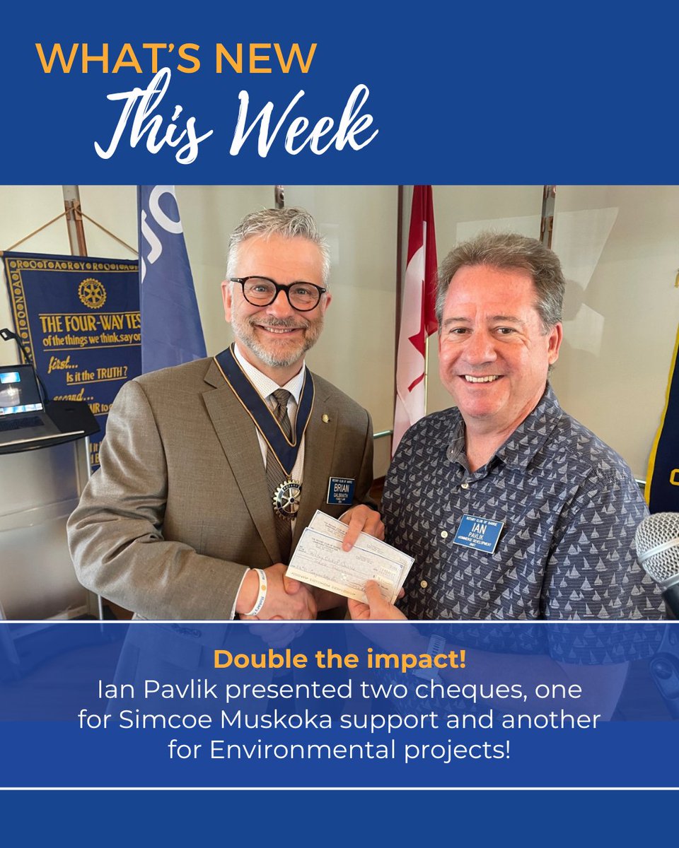 We honoured Karl Cadera as Educator of the Year for his service to youth and education.

$5K donated to Simcoe Muskoka Family Connections

Support given to local and environmental initiatives

Don’t forget to buy Catch the Ace tickets!!!

#RotaryClub #Barrie #CommunityService