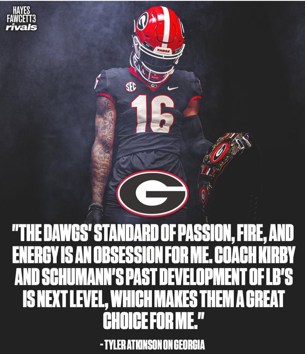Tyler16Atkinson's tweet image. Are we AtkNup at home in Georgia⁉️
#FinalFour #GoDawgs #AtkNup
@GeorgiaFootball @KirbySmartUGA @RecruitGeorgia @jeffsentell @RustyMansell_ @JeremyO_Johnson @ChadSimmons_ @samspiegs @TomLoy247 @grayson_fb @Mhoward38 @DawgNation #NOW