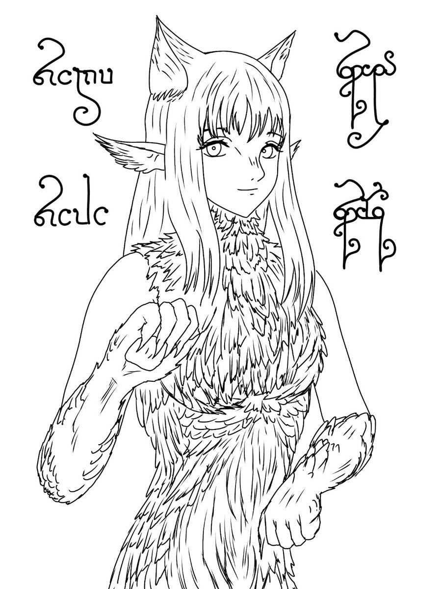 Ramza_writing's tweet image. モフモコさん
 #イラスト
