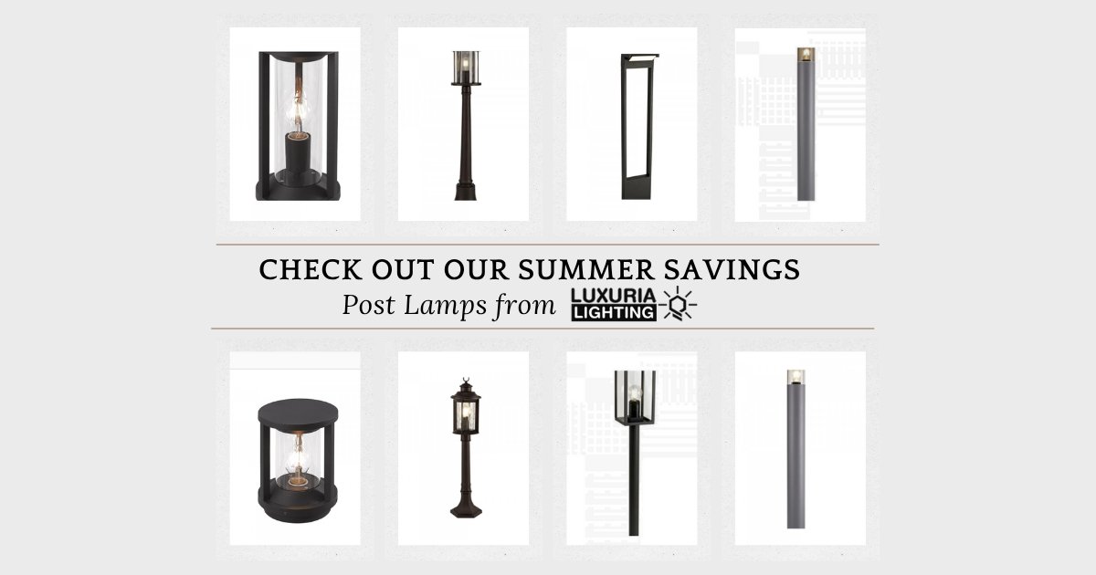Summer Savings still available at Expert Electrical Supplies!

Today we are shining the light on Post Lamps and Bollards from Luxuria Lighting
#expertelec #summersvings #electrical #electric #lighting #outdoorlighting #garden #outdoor #gardenlighting #entrancelighting #lights