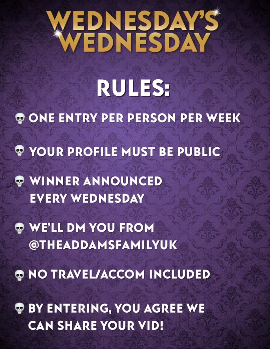 MANCTHEATRICAL's tweet photo. Feeling Creative?! Well @AddamsFamilyUK have just dropped a #KOOKY #SPOOKY ADDAMS #Musical Comp! How are your #CLICKCLICKS ?! Follow the instructions and you could be winning your way to ADDAMS MANNOR in no time!! #THEADDAMSFAMILY #CLICKCLICK ! @LesleyJosephTV @alexandramusic https://t.co/Fzbv7bknnA