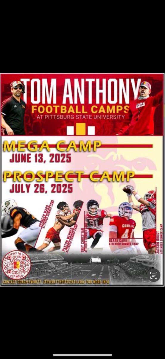 July 26th I’ll be there! <a href="/GorillasFB/">Pitt State Football</a>