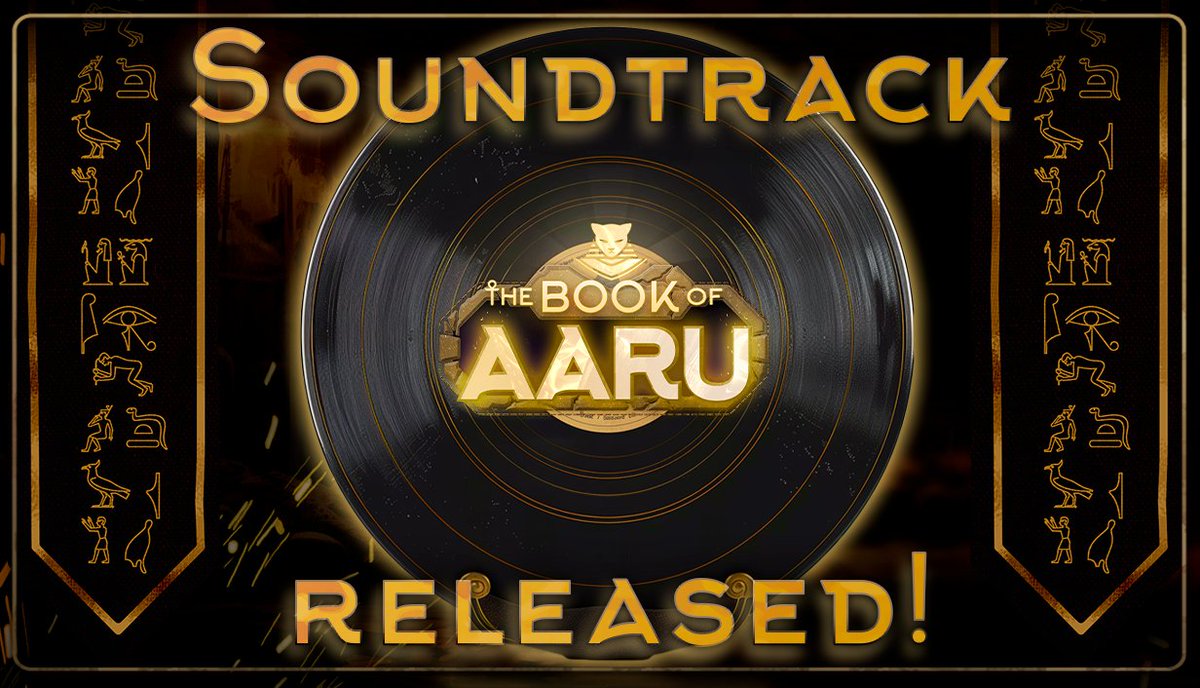 🎧 The Book of Aaru Official Soundtrack is here!
12 tracks of ancient mysteries, sci-fi tension &amp; Egyptian atmosphere — now on Steam!

🌀 Game + OST bundle drops next week.

Support us &amp; relive the journey. 💛

store.steampowered.com/news/app/20929…

#TheBookofAaru #indiegames #gamemusic