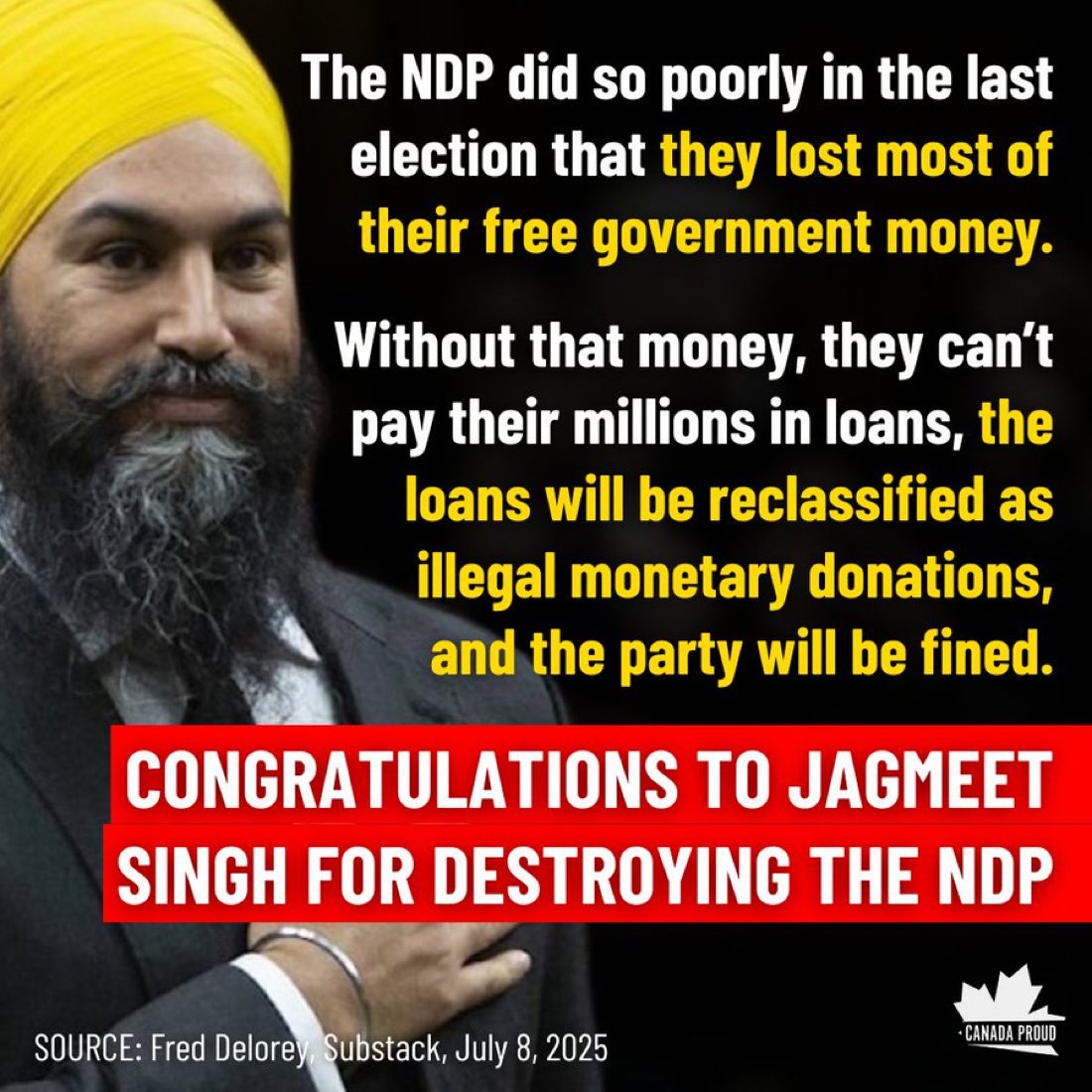 Couldn’t have happened to a more deserving party !!