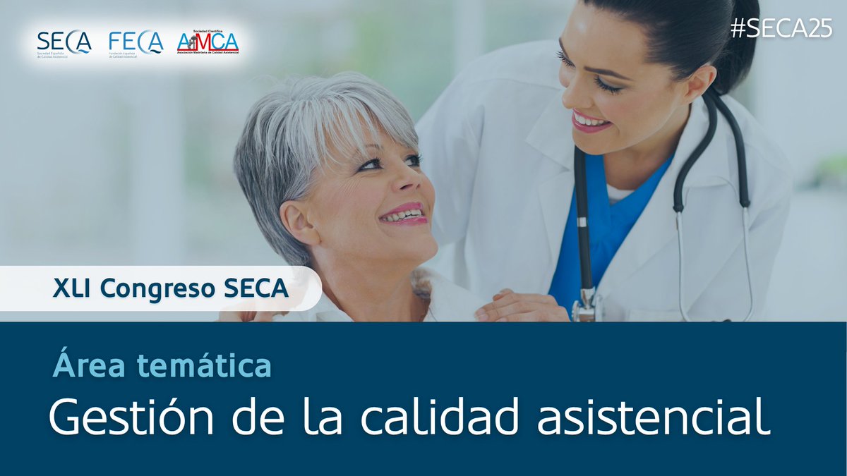 El Congreso #SECA25 se estructura en torno a 6 áreas temáticas. Dentro de las mesas relacionadas con "Gestión de la #CalidadAsistencial" abordaremos: liderazgo y toma de decisiones, nuevas generaciones de especialistas, auditorías para la mejora ¡y más!
✍🏼 calidadasistencial.es/xli-congreso-s…