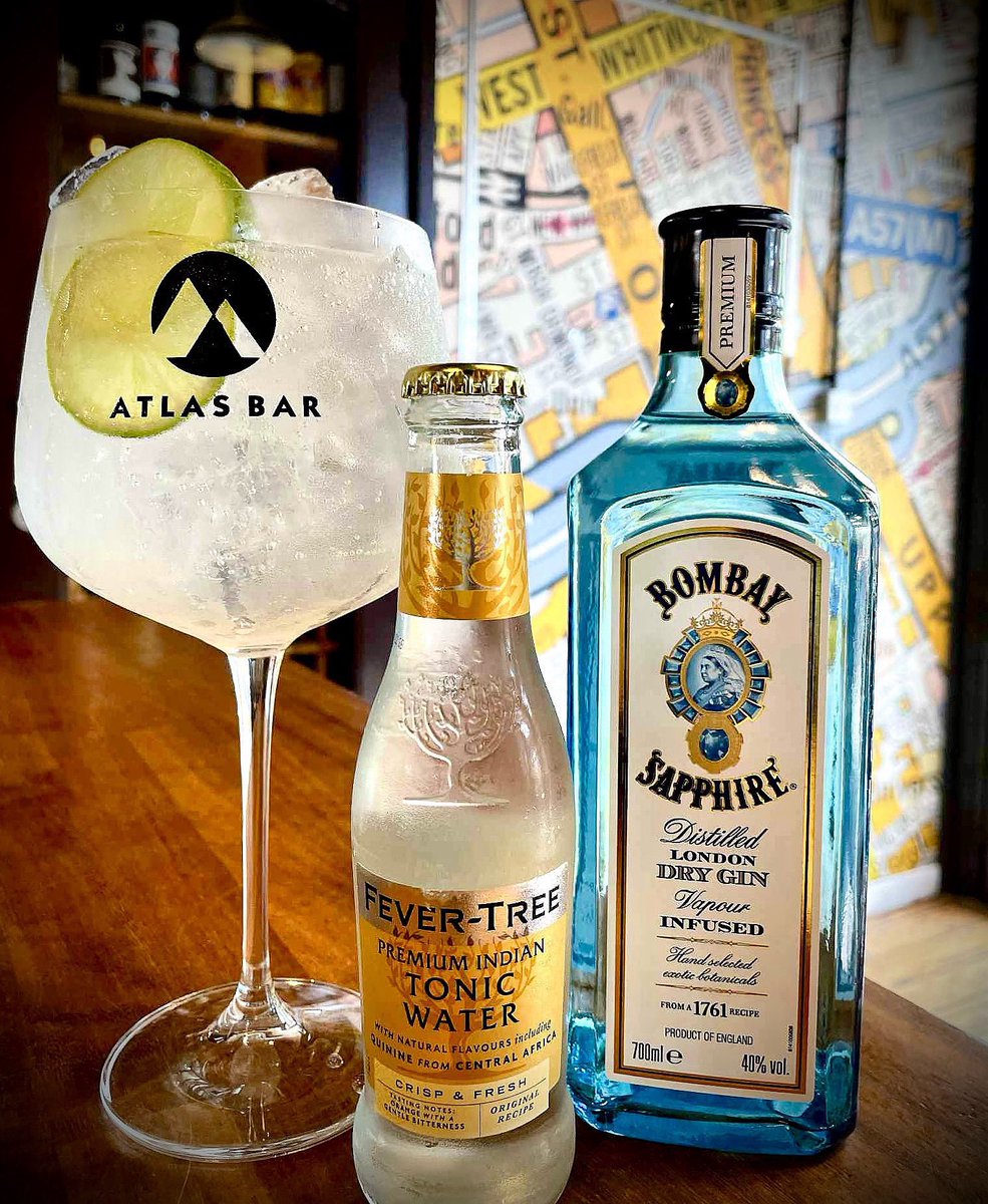 TheGinBible's tweet image. G I N O F T H E W E E K 🍸
It's the last day to enjoy @bombaysapphireuk #Gin & @fevertreemixers for a special price. £5 singles and £7 doubles @TheAtlasBar 🎉
Be rude not to when the weathers like this #Manchester ☀️🍸
