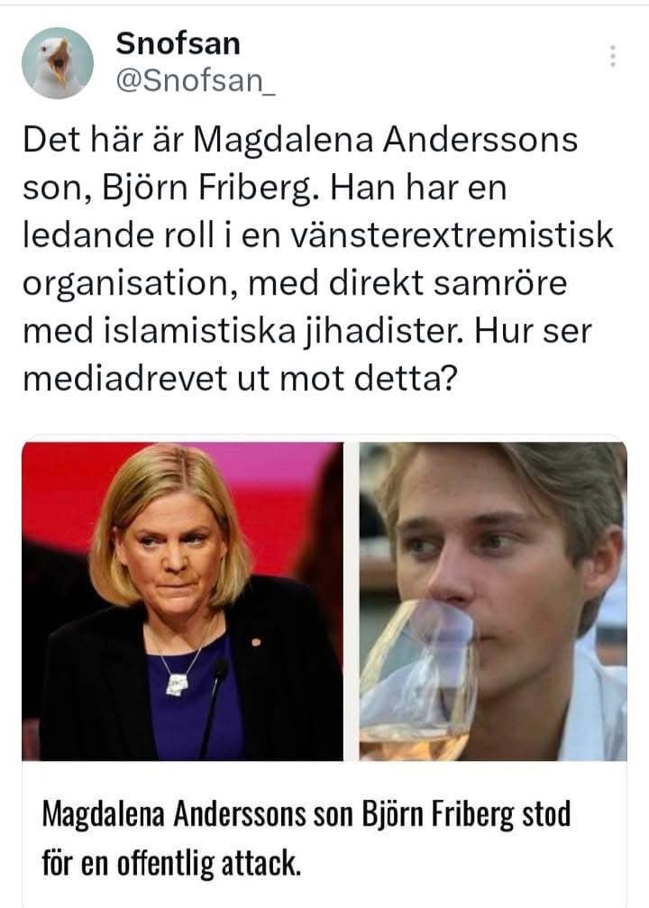Tja vad händer nu? SvtSr tv4 mörkar? Men tyvärr är bollen i rullning😂 De och Sossepacket har skjutit i foten??! Men som vanligt slätas det över av korrumperande så kallade journalister?