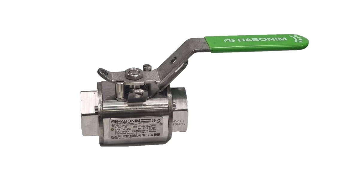 This is a 1" H24 Hydrogen service High Pressure floating Ball Valve with the Total HermetiX , rated for 414 bar / 6,003 psi, Class PN414.

In need of a Hydrogen Valve? Talk to an expert!
hubs.ly/Q03m8NF80

#Hydrogen #BallValves #Valves #Actuator #HabonimValves