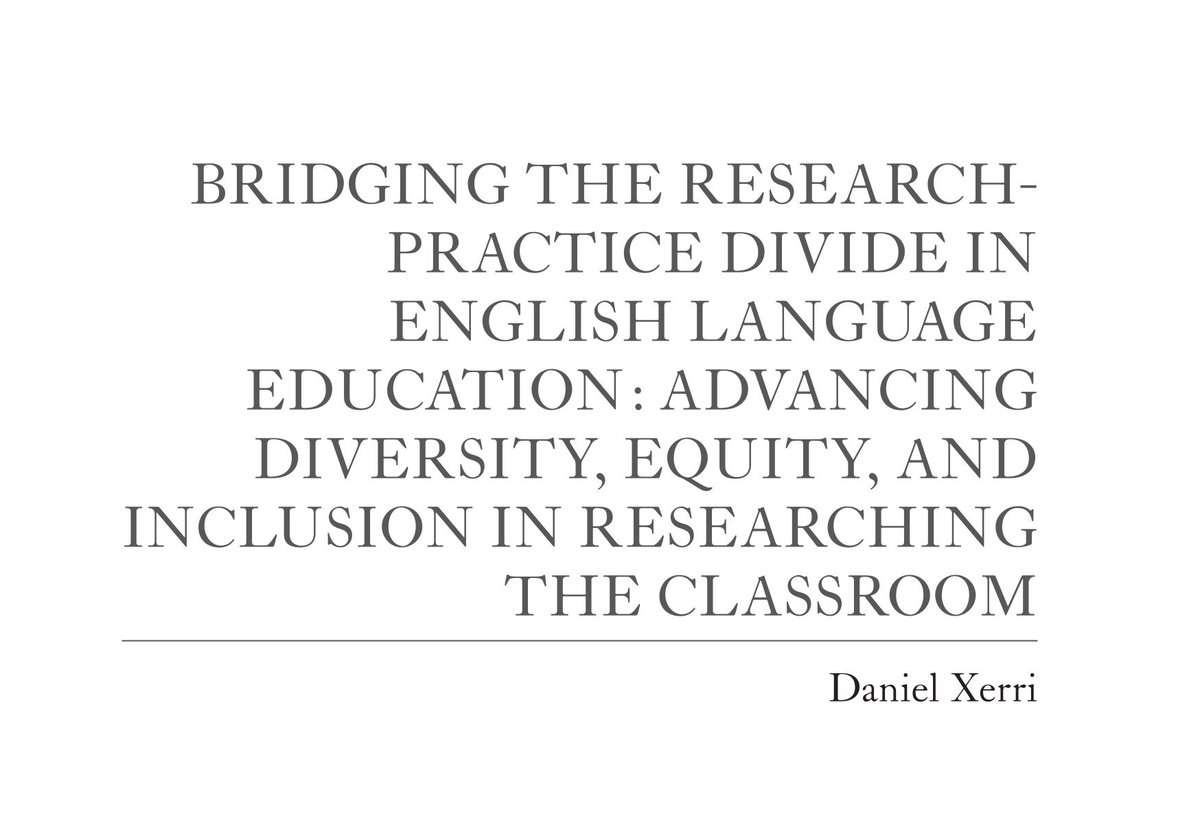 Newly published article in The Use of English. This is the first piece based on the ideas I shared in my IATEFL plenary earlier this year.

Download a copy: danielxerri.com/uploads/4/5/3/…