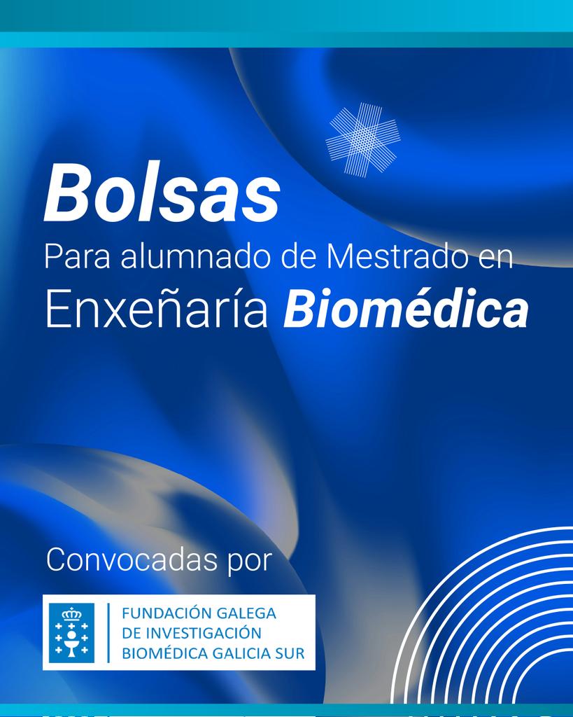 ✅ A Fundación Pública Galega de Investigación Biomédica Galicia Sur ofrece 10 axudas a graduados en Enxeñería Biomédica que se matriculen no primeiro curso do Mestrado na nosa Escola!

#eeiuvigo #venaindustriais #MáisUVigo