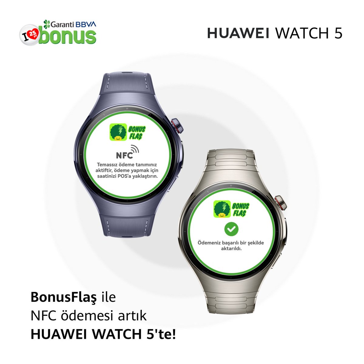 Garanti BBVA ve Huawei, Akıllı Saatlerde Temassız Ödeme İçin İş Birliği Yaptı -  thisismad.co/duyurular/gara…