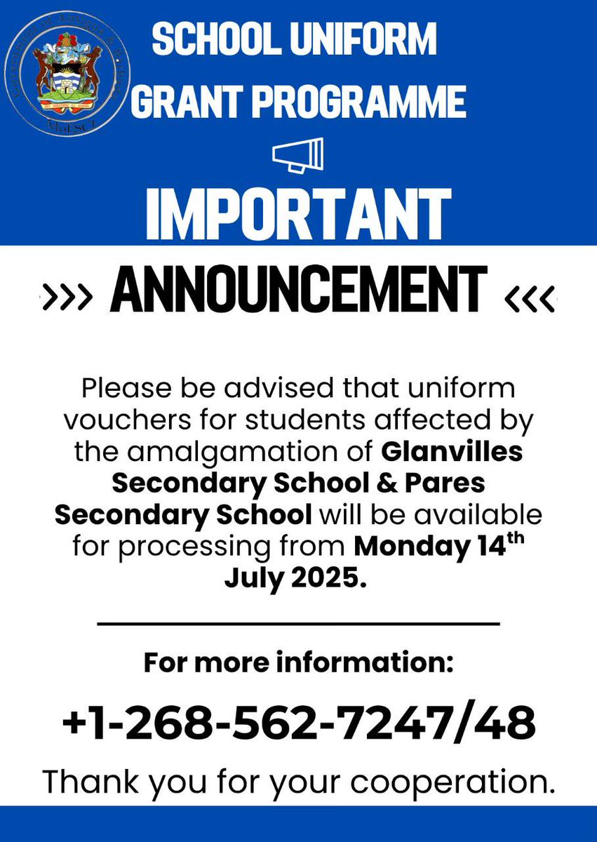 #NOTICE: From the Ministry of Education, Sports and Creative Industries