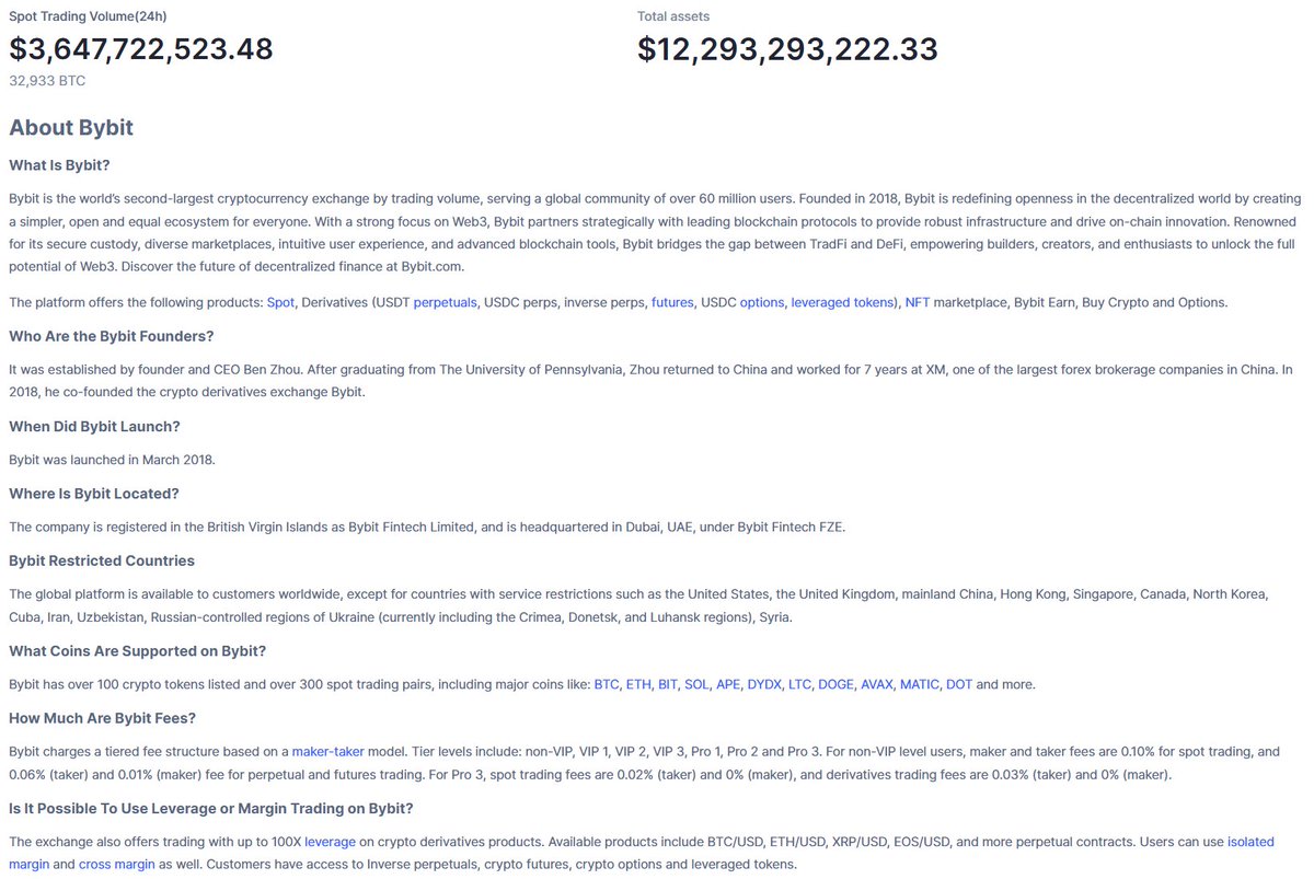Chad_Finex's tweet photo. Project #3 Bybit
Bybit recently smashed its daily volume record with over $107 billion traded in a single day – roughly four times its usual daily volume.
This milestone underscores Bybit’s robust liquidity and growing influence in the crypto market.
#Bybit #RecordVolume #Liquidity #CryptoMarket #ExchangeStats
@KaitoAI @Bybit_Official