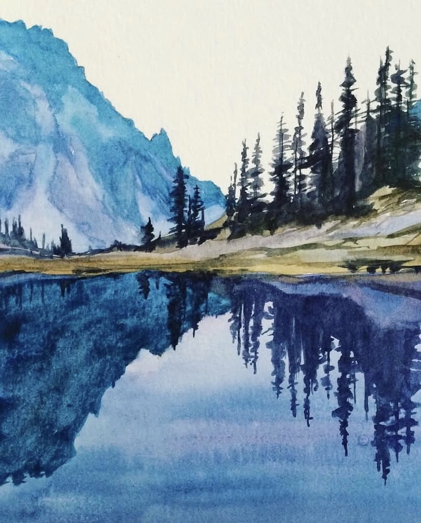 swpaintings's tweet photo. Royal lake, Olympic National Park. Watercolor print available.

#olympicnationalpark #lakeoftheangels #watercolorpaintings #watercolorprint #artprint #pnwart #pacificnw #royallake #landscapeartwork #watercolorartist #lakereflecfion #landcapeartists https://t.co/55SrVGz31G