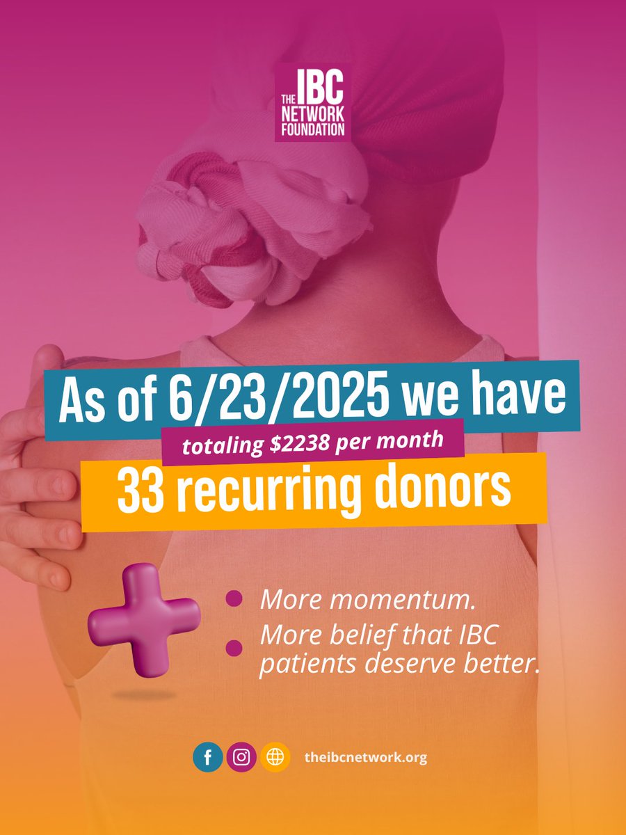TalkIBC's tweet image. In just the past year, we’ve seen a powerful rise in monthly donors who’ve said, I want to help make this sustainable.
Every single name represents someone who believes patients deserve better. Faster diagnoses. Smarter science. Real support.
theibcnetwork.org