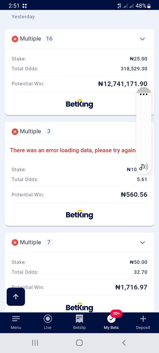 GodisinDman's tweet photo. @BetKingNG always find if difficult to see my ticket,I don day suspect unna I swear https://t.co/ORPJGNu8p7