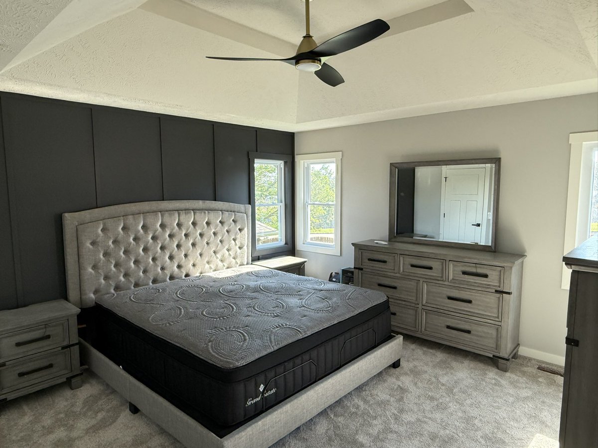 Bedroom furniture got delivered, so close to moving in!!!  Perhaps next week!  We just have few things left in the entrance way and a final inspection to be granted occupancy.
