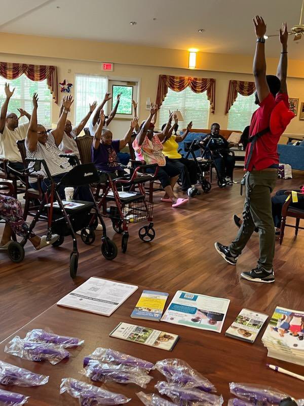 PGCCommunity's tweet image. 🌟 OCR was excited to be at Victory House of Palmer Park for another energizing Forever Fit event! Our very own Director Dickerson joined the fun—engaging with seniors and sharing OCR’s ongoing mission to be visible and accessible in the County.
#ForeverFit #OCRInTheCommunity