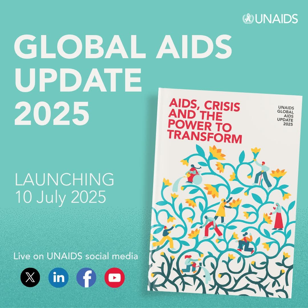 National Department of Health (@healthza) on Twitter photo 📢 New UNAIDS report shows progress is possible — but not guaranteed.
Inequalities still drive the HIV pandemic.
We have the tools to end AIDS as a public health threat by 2030 — but only if we act now.
🔗 watch the live launch at 10am EST: unaids.org/en/resources/p… <a href="/UNAIDS/">UNAIDS Global</a> 📢 New UNAIDS report shows progress is possible — but not guaranteed.
Inequalities still drive the HIV pandemic.
We have the tools to end AIDS as a public health threat by 2030 — but only if we act now.
🔗 watch the live launch at 10am EST: unaids.org/en/resources/p… <a href="/UNAIDS/">UNAIDS Global</a>