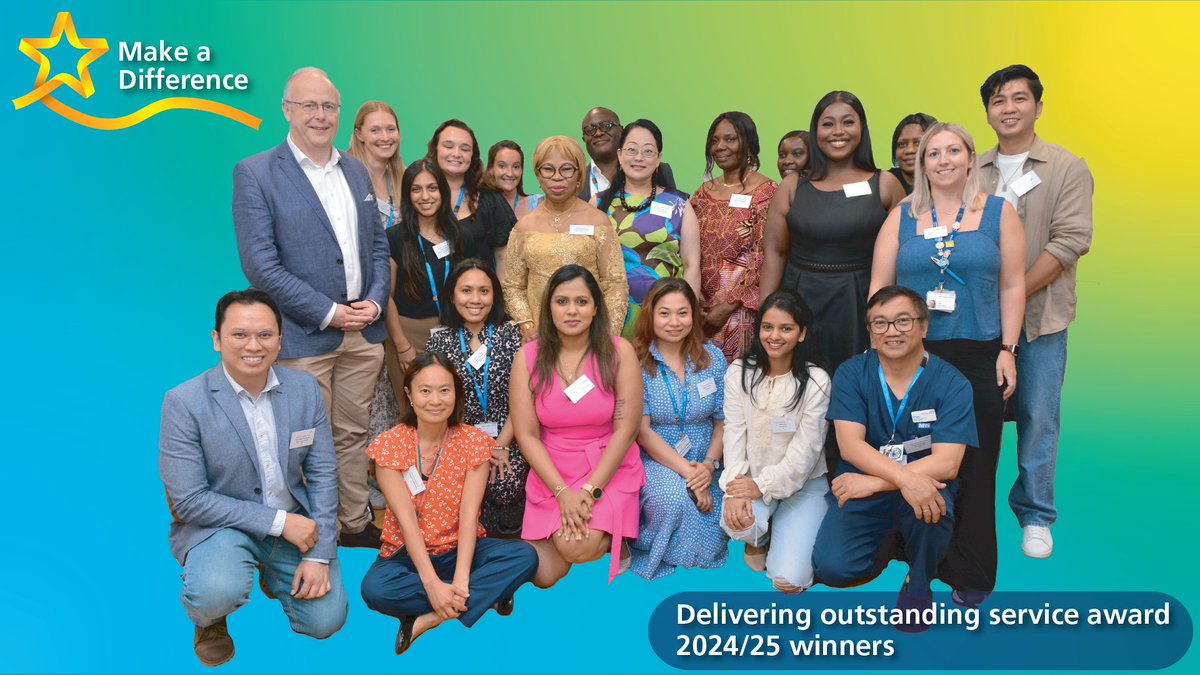 Imperial People π (@imperialpeople) on Twitter photo Congratulations to all the Make a Difference winners from 2024/25 celebrated at our annual celebration event, funded by <a href="/ImperialCharity/">Imperial Health Charity</a>, and awarded using our revamped categories, which are each directly linked to our Trust values.
Meet our winners. β‘οΈ intranet.imperial.nhs.uk/page/18895?ipiβ¦ Congratulations to all the Make a Difference winners from 2024/25 celebrated at our annual celebration event, funded by <a href="/ImperialCharity/">Imperial Health Charity</a>, and awarded using our revamped categories, which are each directly linked to our Trust values.
Meet our winners. β‘οΈ intranet.imperial.nhs.uk/page/18895?ipiβ¦