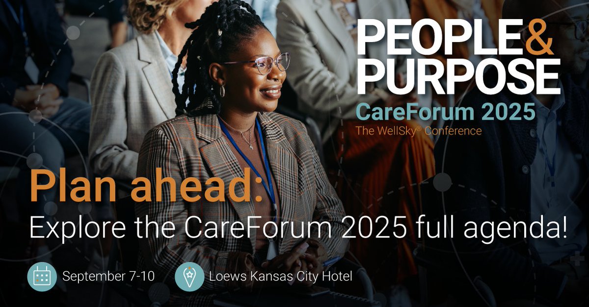 Curious about what you'll learn at CareForum 2025? Check out the full agenda now on careforum2025.com and learn about the 80+ educational sessions and variety of fun and engaging workshops and activities this event will offer!