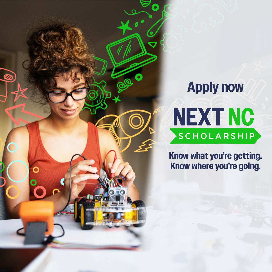 💸DYK? If your family makes $80,000 or less, you could get $3,000 per year to attend community college thanks to the Next NC Scholarship. Priority deadline is August 15. 🔗More: cfnc.org/pay-for-colleg… 
 #CFNC #CFNC25 #College4NC