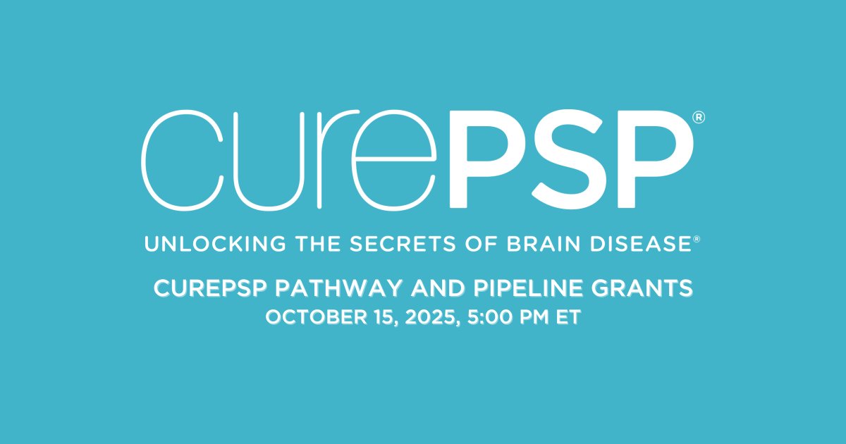 CurePSP's tweet image. 🧠 CurePSP’s Pathway & Pipeline Grant Program is open!
We're funding innovative PSP & CBD research led by early career investigators. Advance understanding, treatment and prevention.
🗓️ Deadline: Oct 15, 2025, 5PM ET
📎 info.curepsp.org/foundation/det…
#CurePSPGrants #ResearchFunding