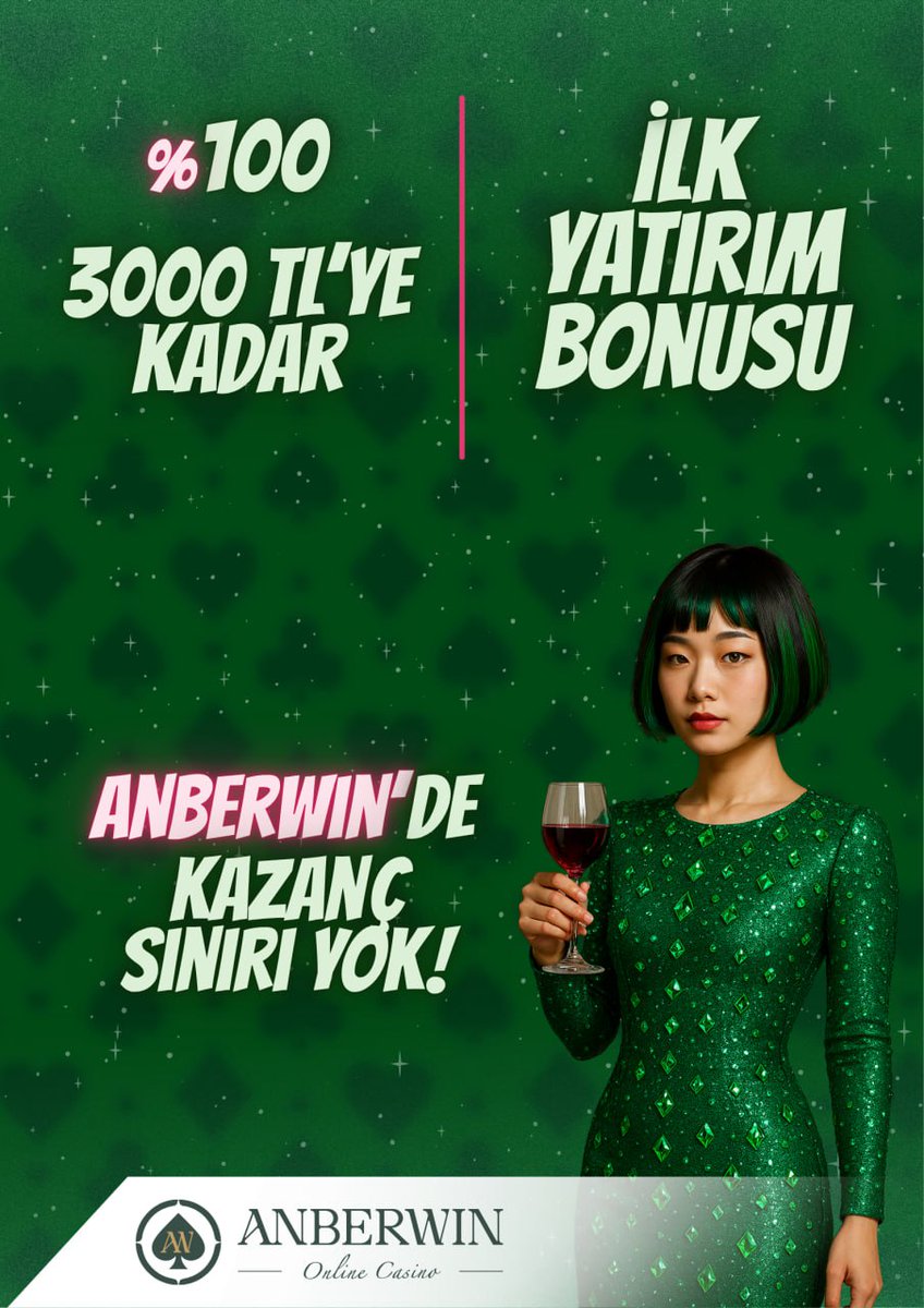 Anberwin's tweet photo. 🎰 %100 Yatırım Bonusu Anberwin’de!
Şart yok, koşul yok! 💸
Sadece üye ol ve 3000 TL’ye kadar bonusunu kap!
Üye ol, fırsatları kaçırma! 👇
🔗 https://t.co/vbETYNnnpO

#casino #bonus #yatırımbonusu #anberwin #OnlineCasino https://t.co/bw8dyZwazB