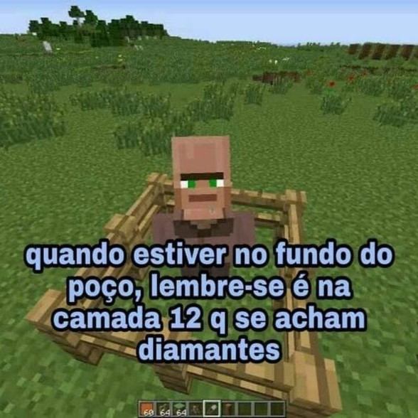 Aldeão e as pedrada que ele solta! #Minecraft #Memes #motivacao #Brasil