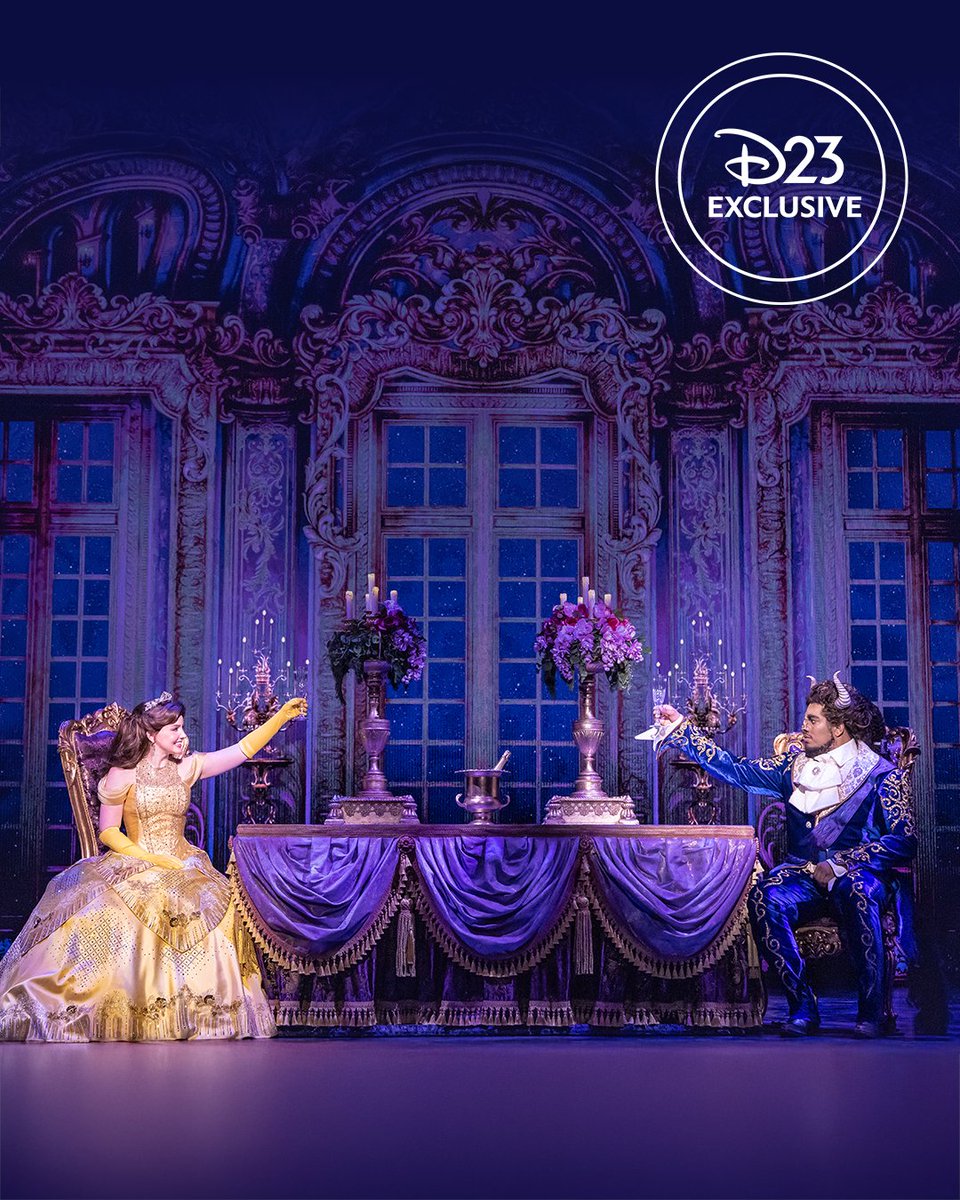 DisneyD23's tweet photo. D23 EXCLUSIVE: Get a first look at Kyra Belle Johnson as Belle and  Fergie L. Philippe in the much-anticipated tour of Disney's BEAUTY AND  THE BEAST, opening in Chicago tonight! https://t.co/FkZoqYoGeN https://t.co/xMPxxfNiJ2