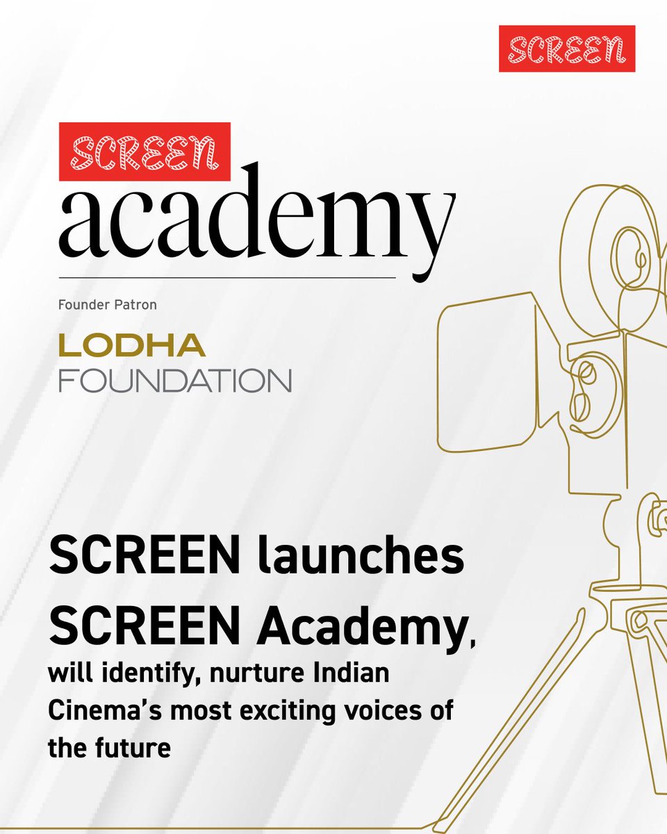 Jansatta's tweet photo. SCREEN लॉन्च कर रही Screen Academy भारतीय सिनेमा में टैलेंट को मिलेगी पहचान
जानें डिटेल👇👇
https://t.co/li9nxNIcqq
#Jansatta #Screen #entertainment #ScreenAcademy #commingsoon #newlaunch https://t.co/snhGYt8GF0
