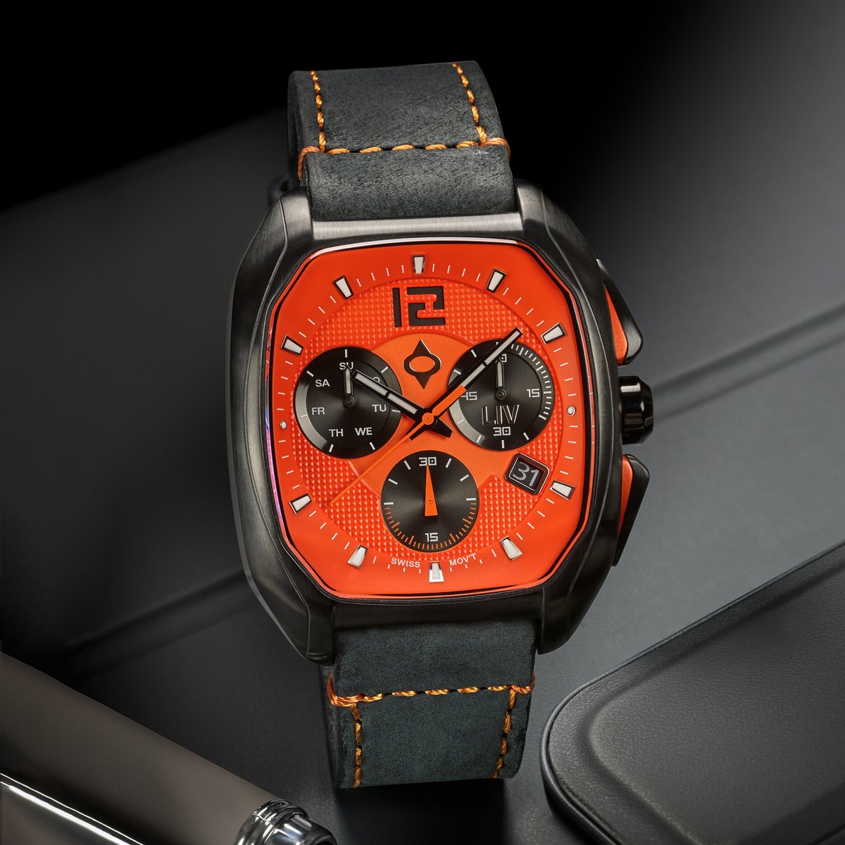 LIVwatches's tweet photo. There’s bold, and then there’s Rebel bold 💥.

Swiss chronograph. Day-date power. Loud orange dial.

Dare to stand out ⌚.

https://t.co/iD9HJ0Kwo2

#LIVWatches #OrangeDial #SwissWatch #MensStyle #Chronograph https://t.co/GU4b8Eg0D1