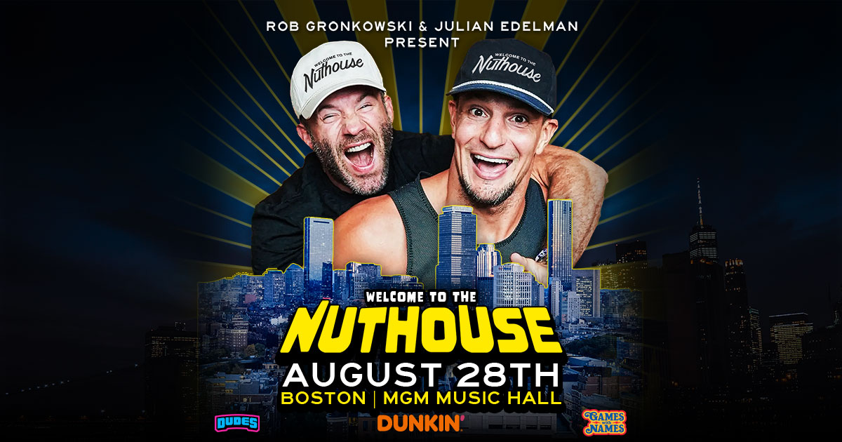 MGM Music Hall at Fenway (@mgmmusichall) on Twitter photo π Live Nation PRESALE π
Now through 7/10 10p | Use code: LIGHTS
8/28 | <a href="/RobGronkowski/">Rob Gronkowski</a> & <a href="/Edelman11/">Julian Edelman</a> present "Welcome to the Nuthouse"
π: bit.ly/4lB4WIX π Live Nation PRESALE π
Now through 7/10 10p | Use code: LIGHTS
8/28 | <a href="/RobGronkowski/">Rob Gronkowski</a> & <a href="/Edelman11/">Julian Edelman</a> present "Welcome to the Nuthouse"
π: bit.ly/4lB4WIX