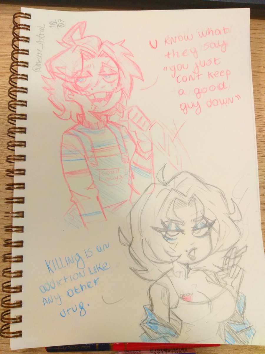 Mestre_Astral's tweet image. Doll sketch🔪
#sketch #fanart #doodle #chucky #tiffanyvalentine
