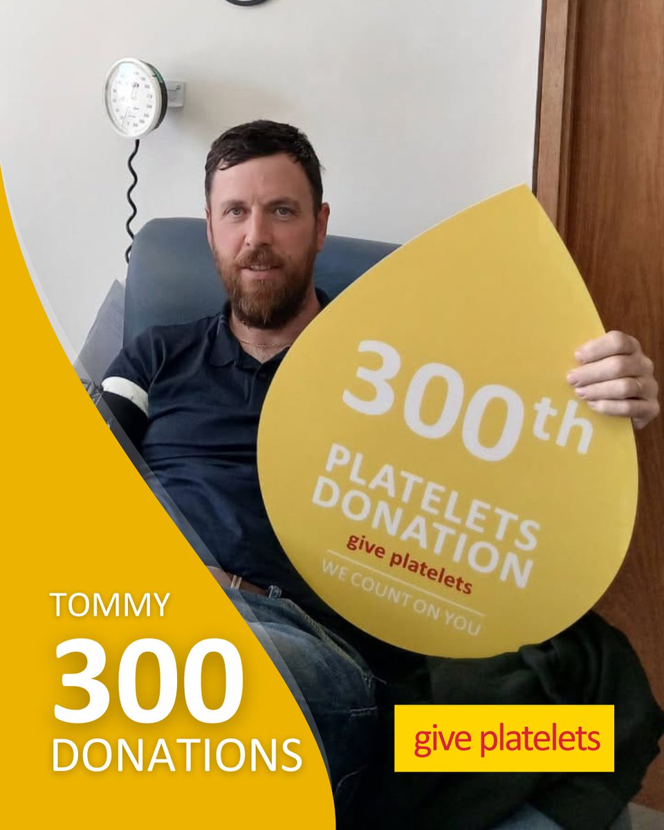 Giveblood_ie's tweet image. 100, 200, 300! A huge thank you to our amazing dedicated donors who have hit massive donation milestones recently! You have all impacted so many lives across Ireland. 💛🩸💛🩸
#WeCountOnYou #GiveBlood #GivePlatelets