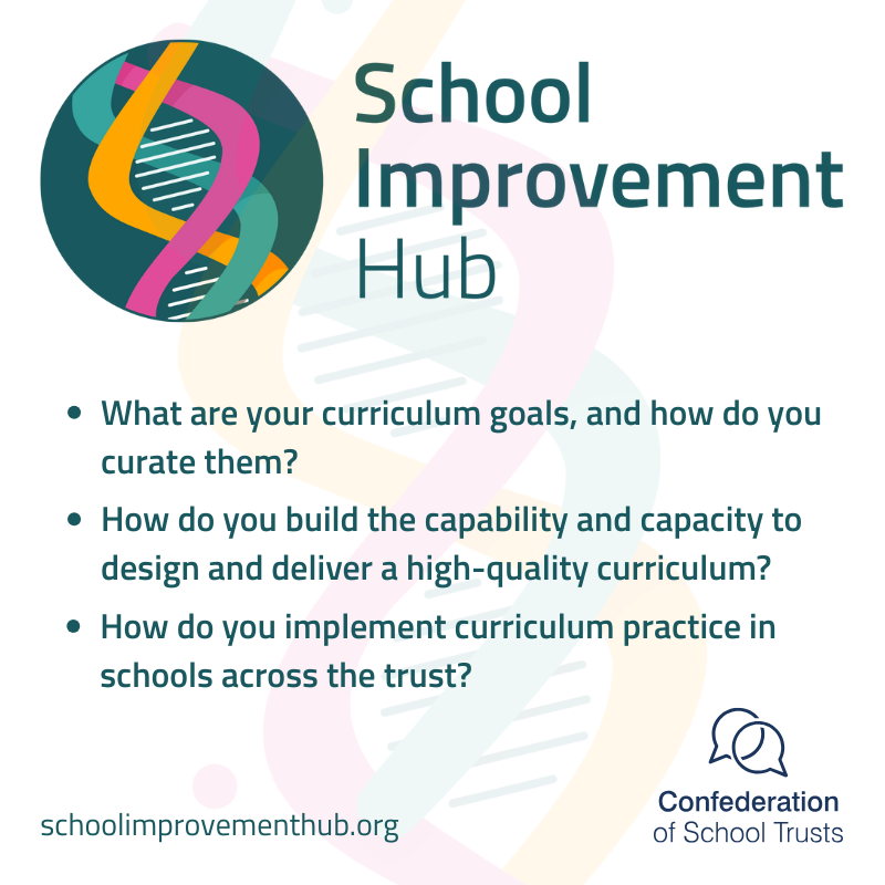(1) In the second phase of our national call for evidence, we are asking trusts to reflect on their curriculum through three lenses. We are also asking how inclusion is woven through this work, ensuring the curriculum meets the needs of all pupils.

#SchoolImprovement