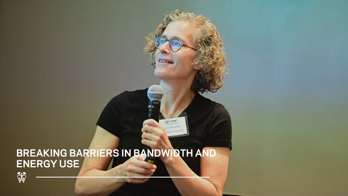 CUSEAS's tweet image. Improving capacity while reducing energy use are the major challenges facing today’s communications systems, says Keren Bergman, director of the Center for Ubiquitous Connectivity and a @ee_columbiaseas professor. CUbiC’s third annual review brought together principal…