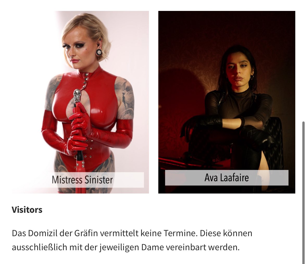 . (@memoryalpha79) on Twitter photo Immer noch überwältigt von einem tollen #kinkyfriday und hungrig nach mehr? … oder wolltest Du schon immer eine Session erleben?
Dann vereinbare jetzt Deinen Termin im <a href="/DasDomizil/">Das Domizil der Gräfin</a> … 😈⛓️ Immer noch überwältigt von einem tollen #kinkyfriday und hungrig nach mehr? … oder wolltest Du schon immer eine Session erleben?
Dann vereinbare jetzt Deinen Termin im <a href="/DasDomizil/">Das Domizil der Gräfin</a> … 😈⛓️